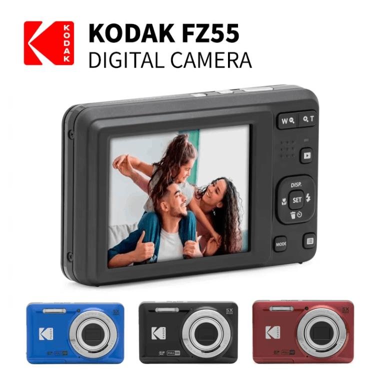 楽天市場】デジタルカメラ ☆3色あり！☆ KODAK(コダック) FZ55-BK/RD