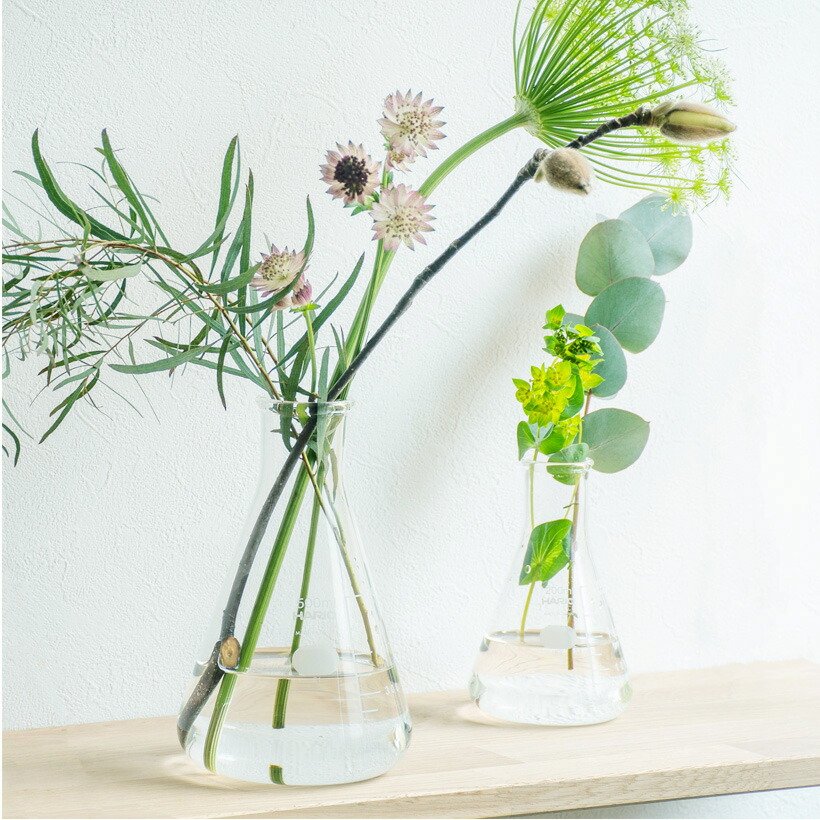 楽天市場】花瓶 フラワーベース 日本製ガラス シンプル 花器 理化学品