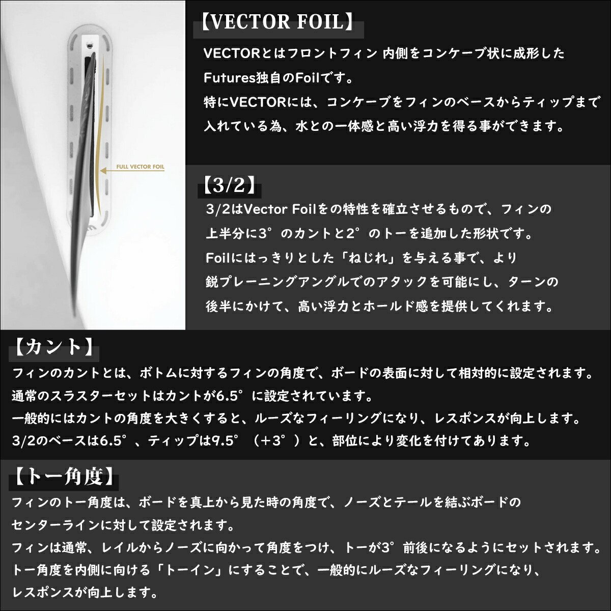 楽天市場】24 futures. フューチャー フィン ALPHA VECTOR 3/2 MEDIUM