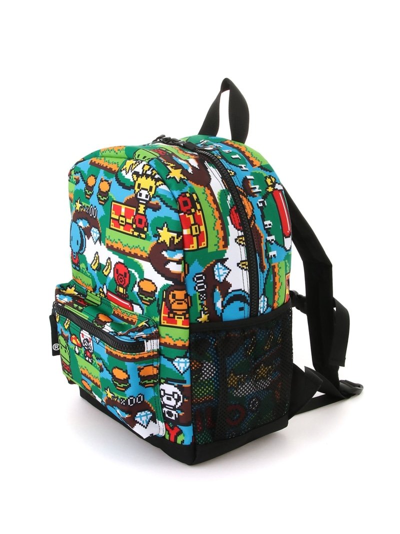 楽天市場】A BATHING APE BABY MILO GAME PATTERN DAYPACK ア