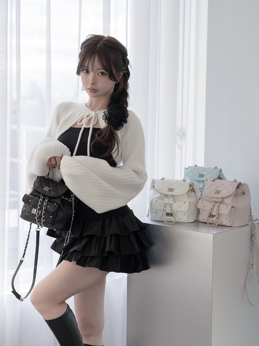 予約商品】キルティングビジューミニリュック – Darich (ダーリッチ)