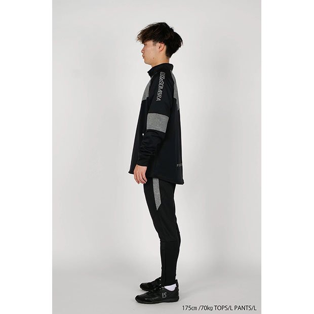 Kemari87 KISHISPO / シングルフェイスジャージハーフジップトップ