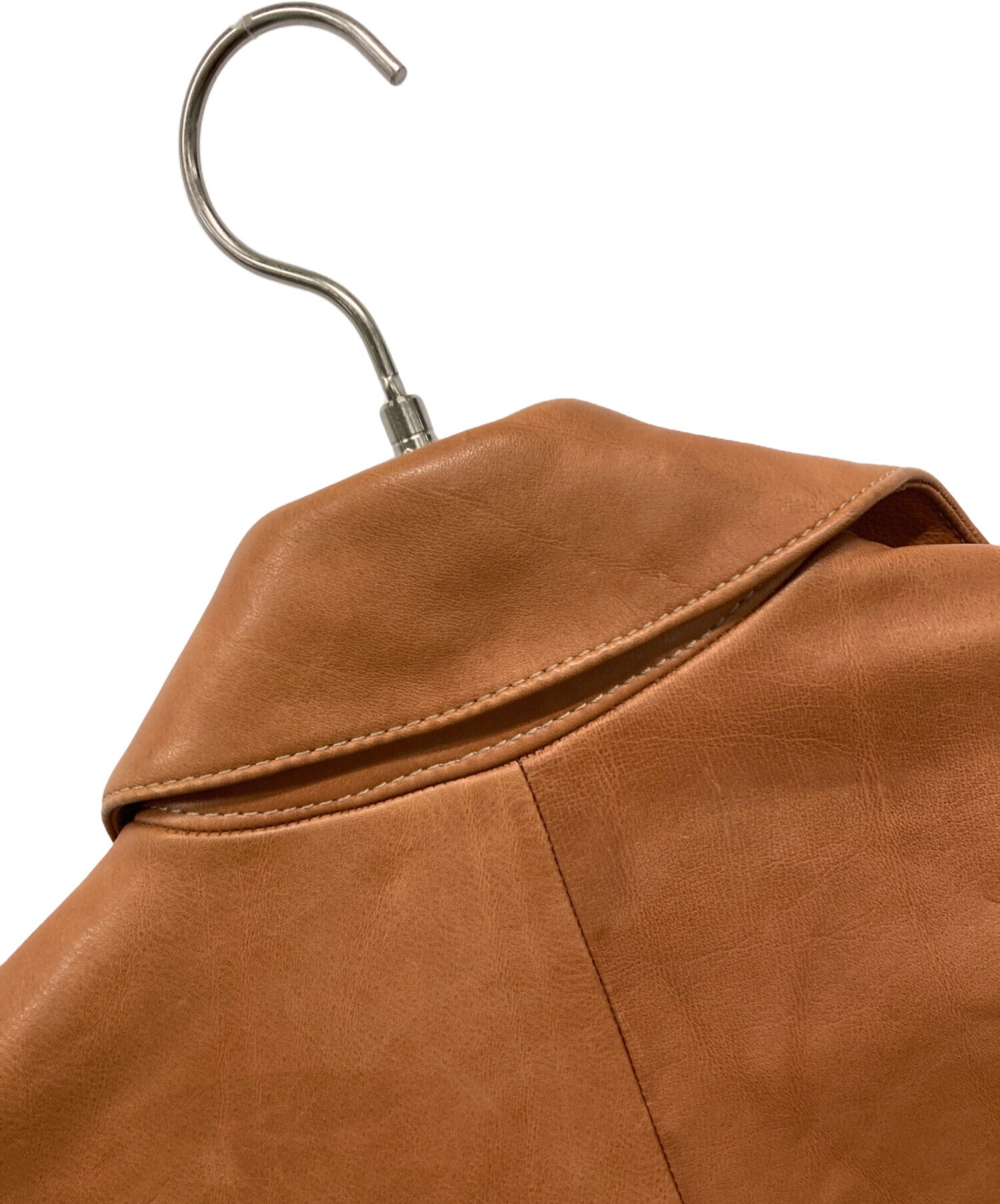 中古・古着通販】MEN'S BIGI (メンズビギ) レザージャケット ブラウン