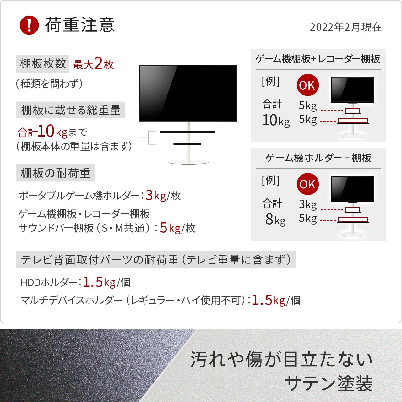 A2ハイ・ラージタイプ対応 サウンドバー棚板Sサイズ | EQUALS for BUSINESS