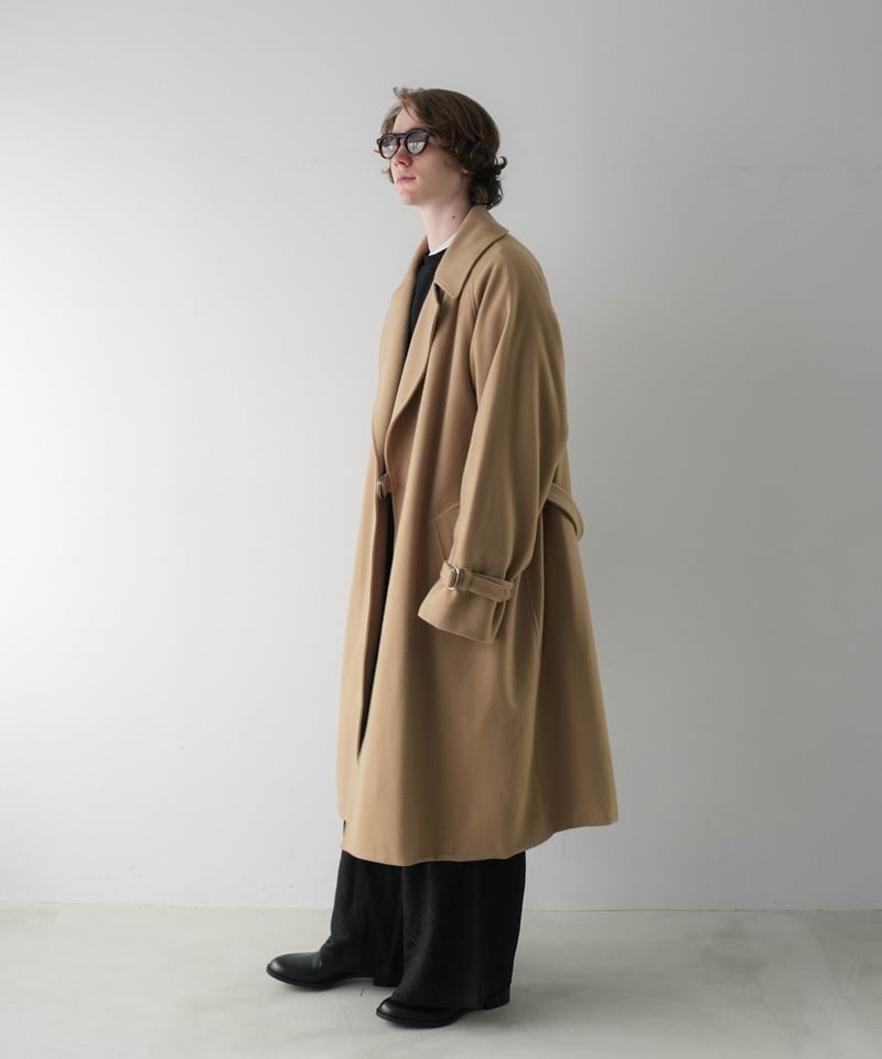 LUXURY MATERIAL TIELOCKEN COAT by Super140's Ja