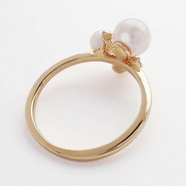 KYOCERA（京セラ） 真珠 パール リング 指輪 K18イエローゴールド