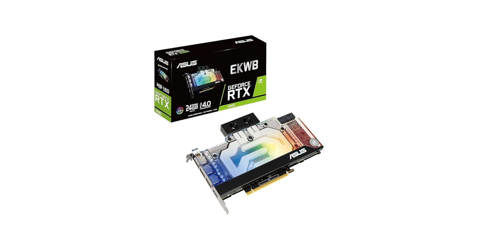 Amazon | ASUS EKWB GeForce RTX 3090 24GB GDDR6X (PCIe 4.0、24GB