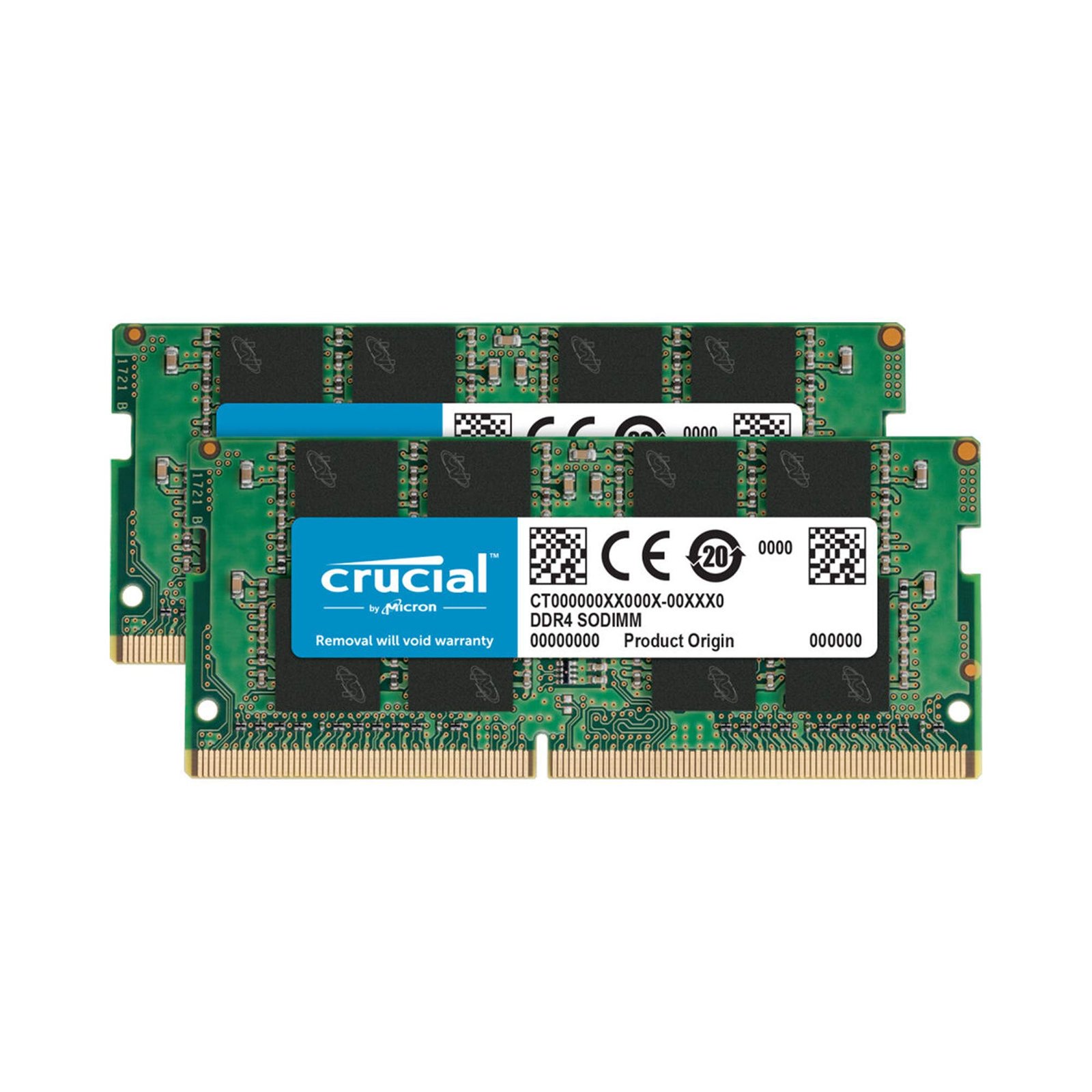 Crucial 32GB Kit (16GBx2), 260-pin SODIMM, DDR4 PC4-19200, at
