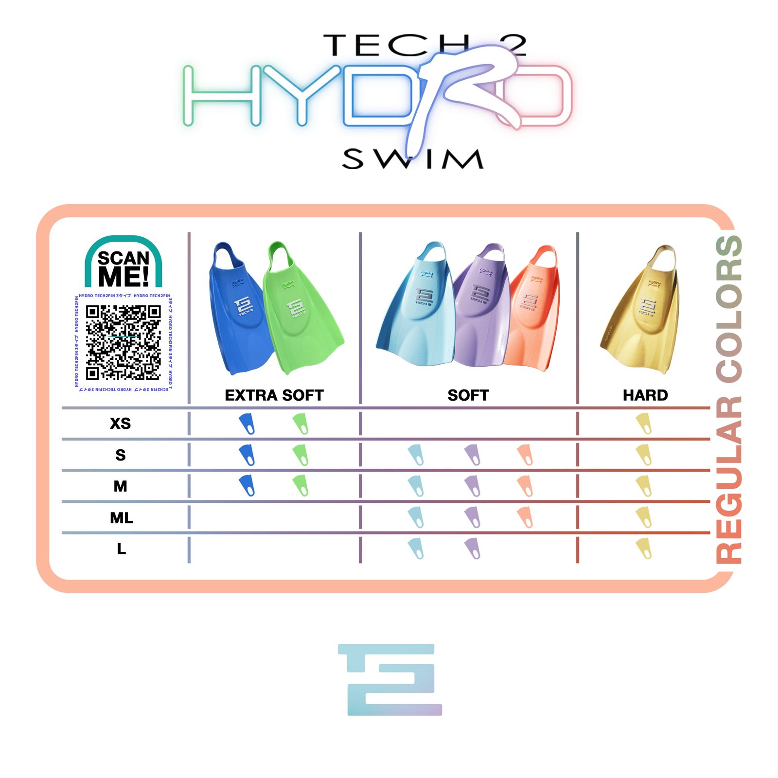 ハイドロテック2フィン（エクストラソフト) Hydro Tech2Fin Swim