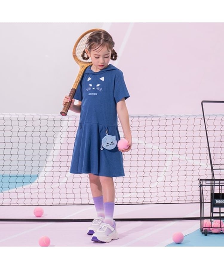 ポーチ付きネコカットワンピース（ミドルワンピース） | ANNA SUI mini