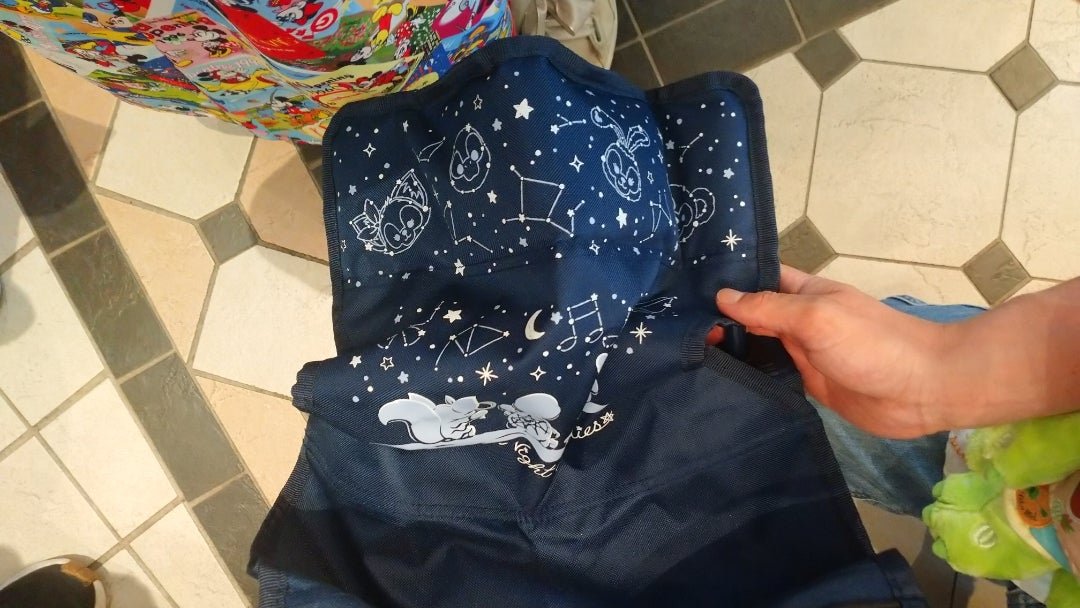 パーク内使用禁止】ダッフィーのアウトドアチェア | うさぎどんの