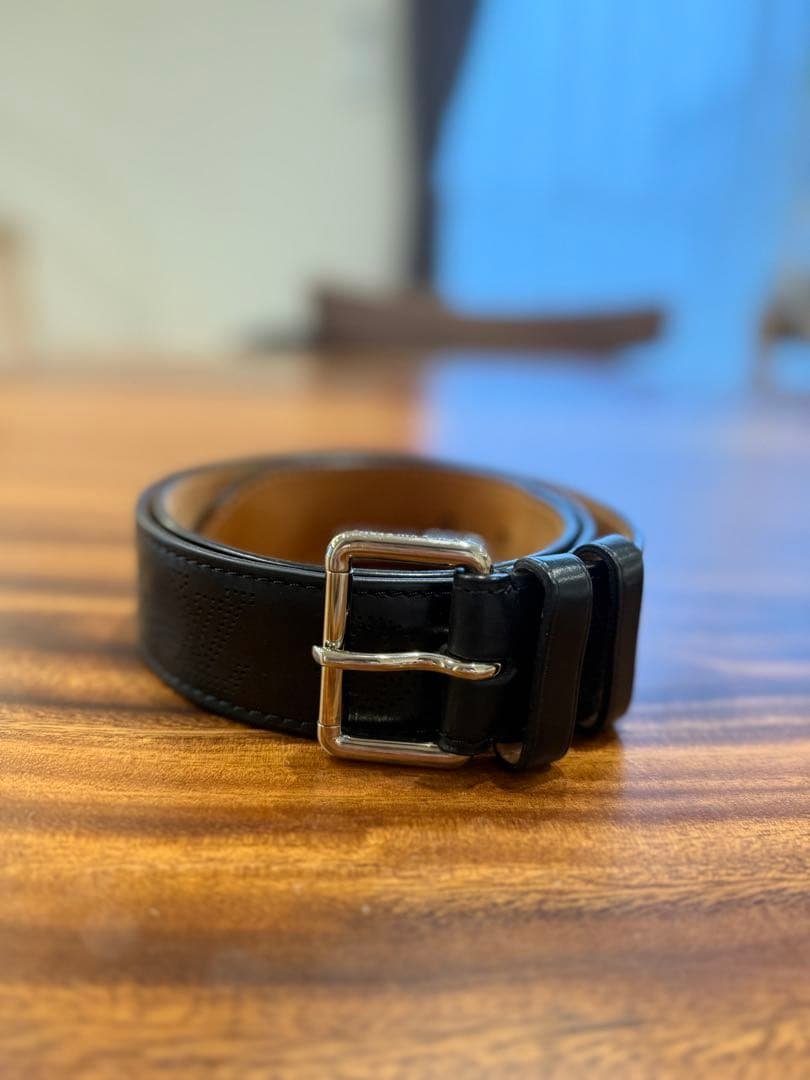 LOUIS VUITTON ブラックレザー ベルト 楽天市場】LOUIS VUITTONルイヴィトンメンズリバーシブルレザーベルト