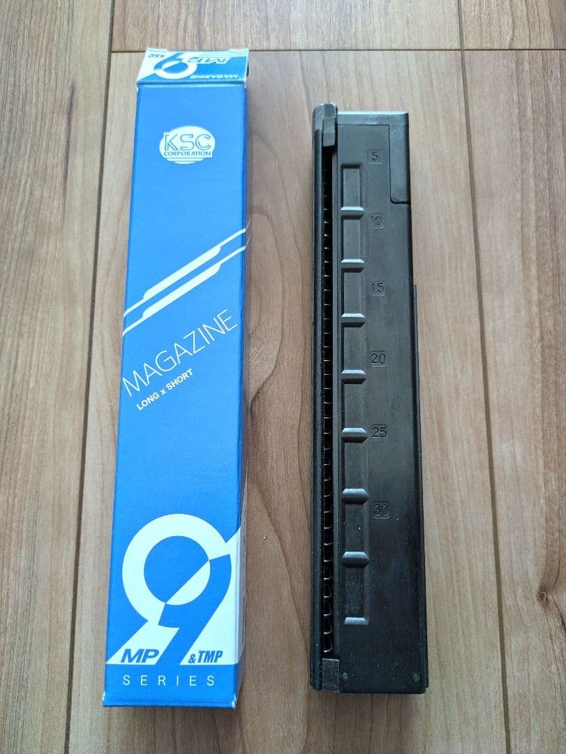 KSC(ケーエスシー) TMP/MP9 GBB用 ロングマガジン 楽天市場】ガスガン MP9用 TP9用共通 55連ロングマガジン【KSC