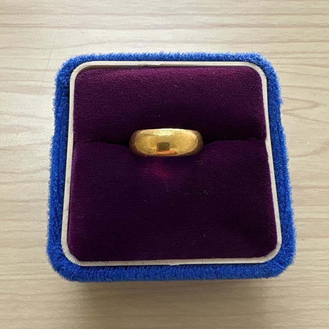 純金　K24　甲丸リング　指輪　約6.8g　約9号 純金 24金 K24 リング 均一幅 指輪 ゴールド 華やか 甲丸デザイン 約