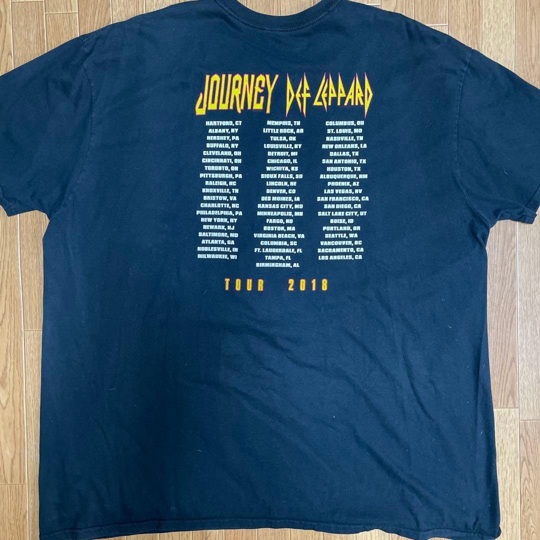 フェイド感⭐️⭐️Journey Def Leppard 2018 ツアーTシャツ