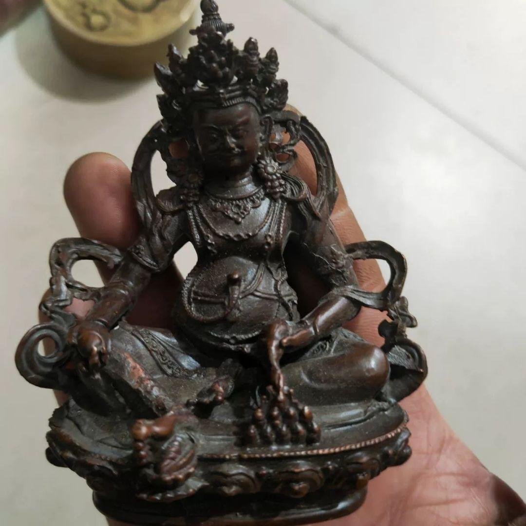 仏教美術 黄財神 仏堂奉納 招財 進宝を 銅製品 工芸品 置物 0_08e2ce5415dcb461c0b3d9b4e4bb