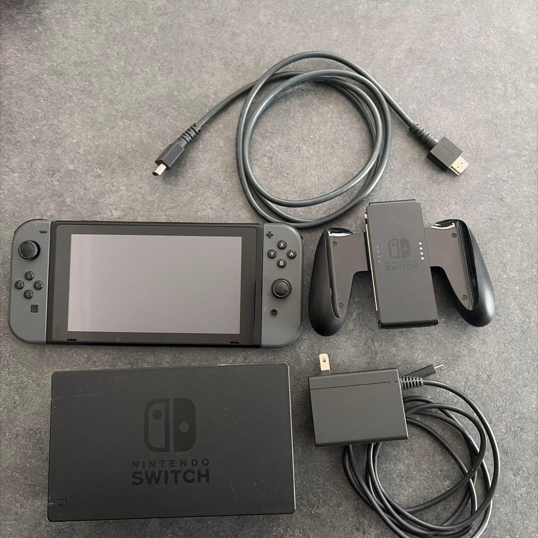 Nintendo Switch 本体 グレー 付属品あり 箱無し Nintendo Switch 本体 【Joy-Con (L) / (R) グレー】(パ