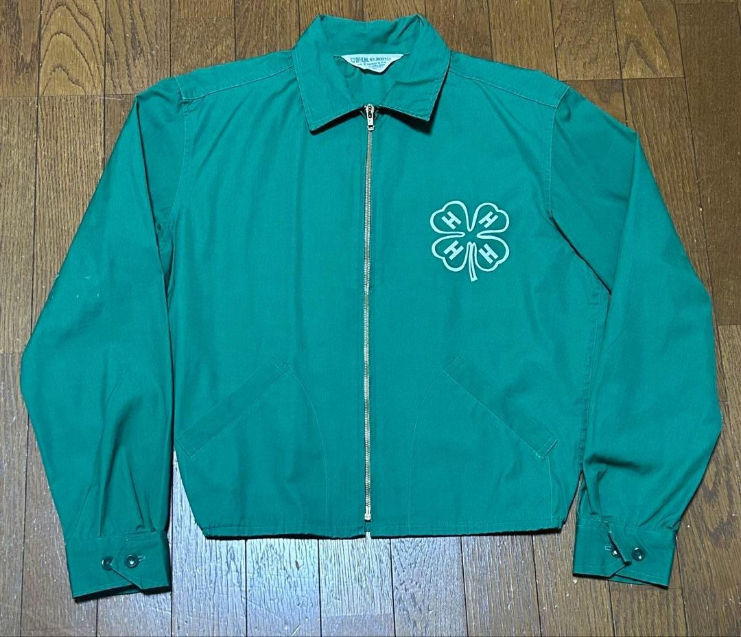 1960's Official 4-H Club jacket スウィングトップ Vintage 1950s 4H Club Jacket // Dairy Farmer Midcentury All Cotton
