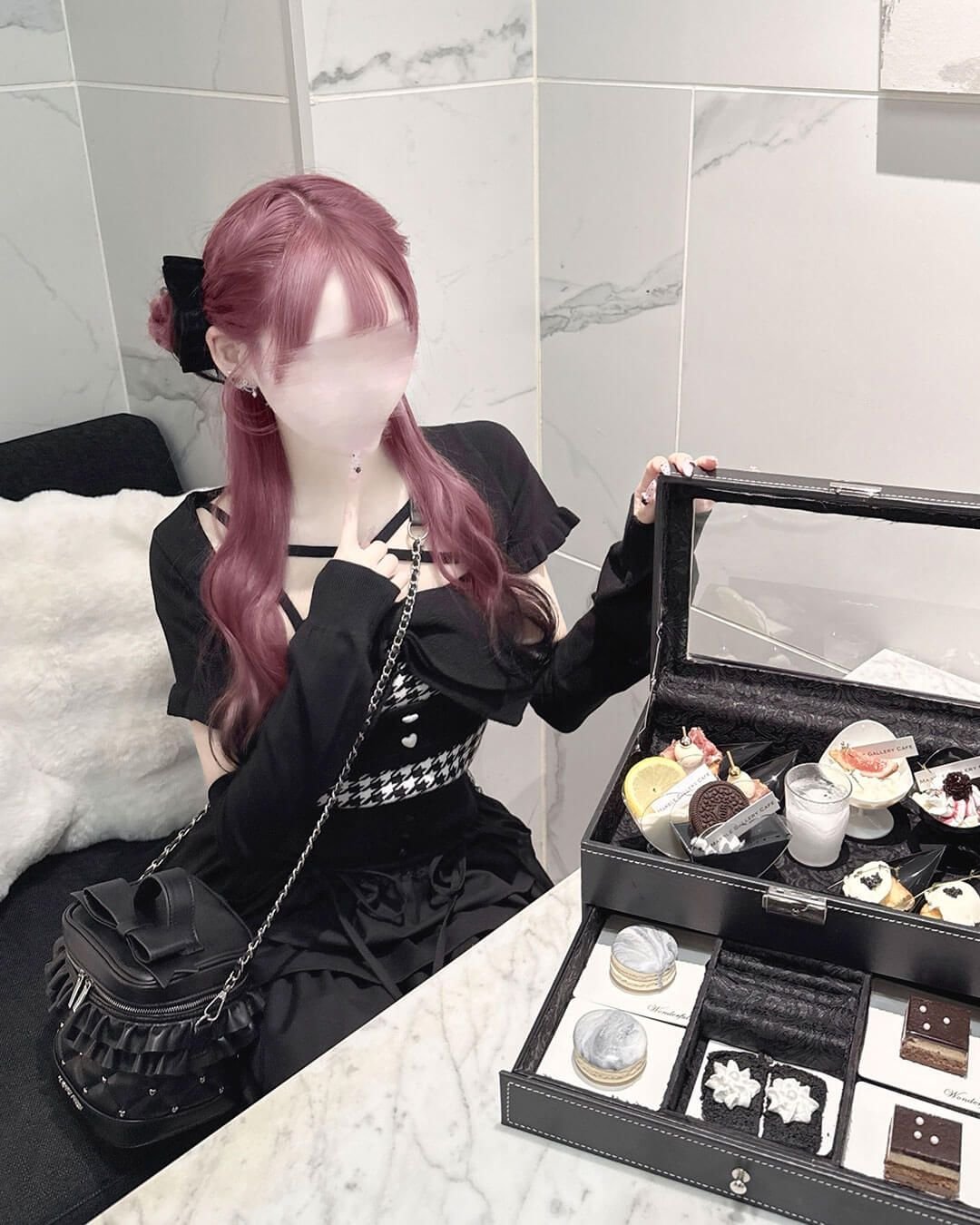 ビッグリボンアンサンブルトップス グレー | ファッション通販